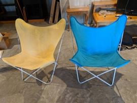 Mid century modern Knoll Butterfly chairs