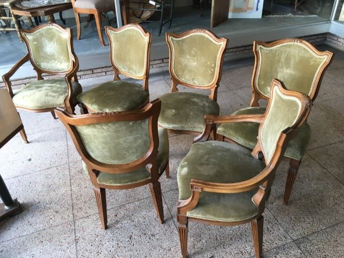 Baker six Regency style chairs