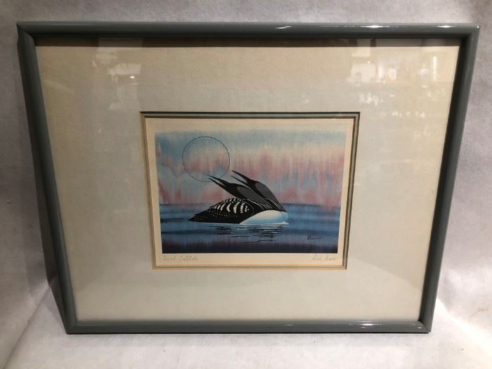 Original art Loons, signed & numbered