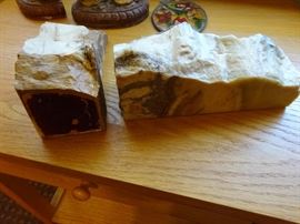 onyx stone bookends