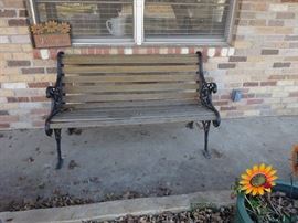 cast iron heavy duty bench
