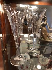 Waterford Champagne Millennium toasting flutes .  These would make a great wedding gift to any upcoming marriage. (Photo and id by BC)  