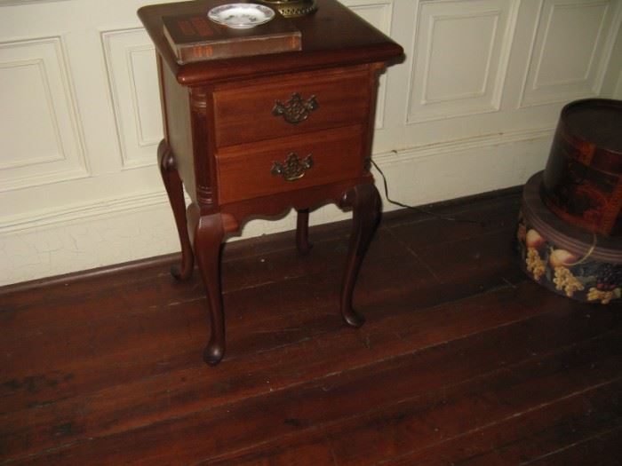                     Nice Colonial Revival two drawer stand