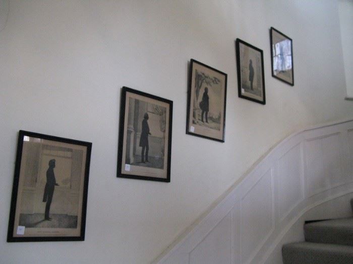                  Framed examples of Brown's silhouettes