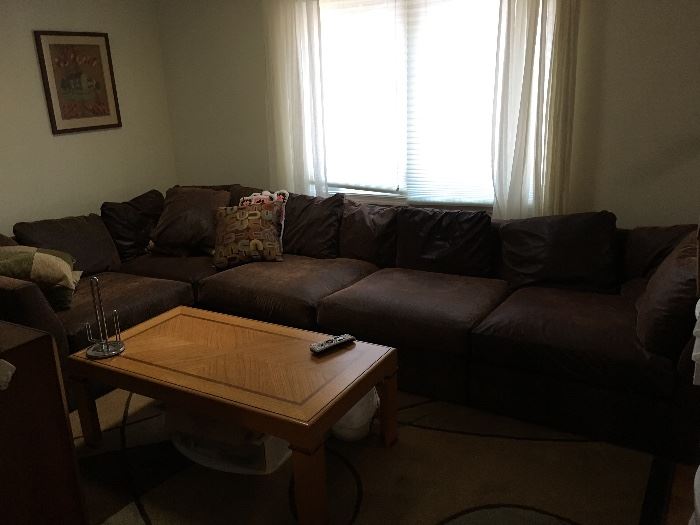 Sectional Sofa and Coffee Table