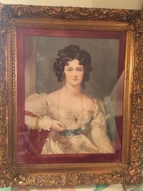 Large Victorian lady art piece