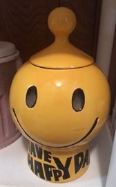 1970’s smiley face cookie jar