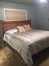 King bed - hand crafted headboard