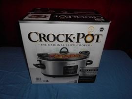 Black and Stainless CrockPot in box