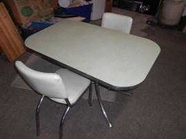 White Vintage Table and Chairs