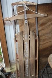 Vintage Lightning Glider Sled