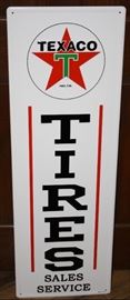 Large Texaco Tires sign