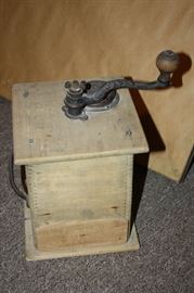 There are several Antique Coffee Grinders