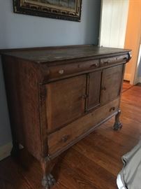 Victorian oak sideboard