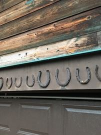 Collection of horse shoes