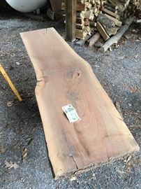 Six pieces of Live Edge Black Walnut 