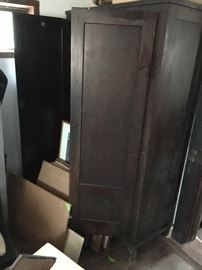 Oak double door armoire