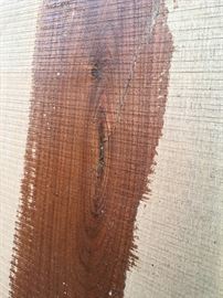 Wood grain water test