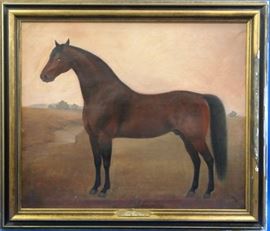 "Wellington" Oil on Canvas, Signed & Dated 1897