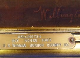 "Wellington" Oil on Canvas, Signed & Dated 1897