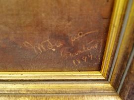 "Wellington" Oil on Canvas, Signed & Dated 1897