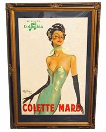 Collette Mars French Movie Poster by Jean Gabriel Domergue 