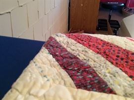Beautiful Full Size Quilt (great shape) featuring Aunt Gracie Material.