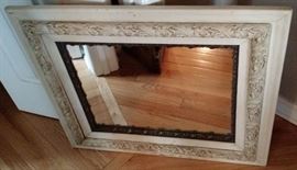 Vintage Ornate Distressed Shabby Cottage Chic Wall Mirror