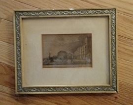 Antique framed Print