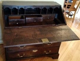 Early 1740-1780 Handmade Desk. Great Find.