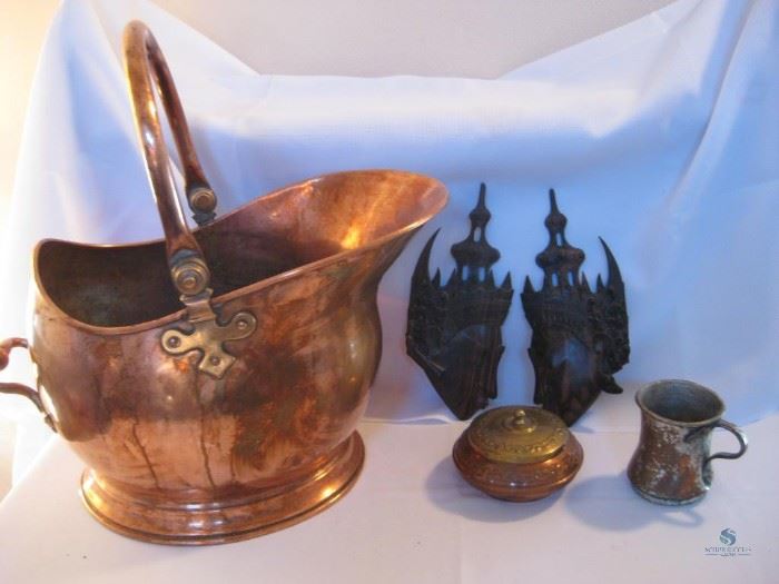 Copper Bucket and misc