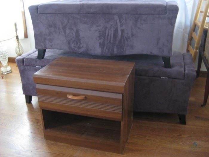 ottoman and side table