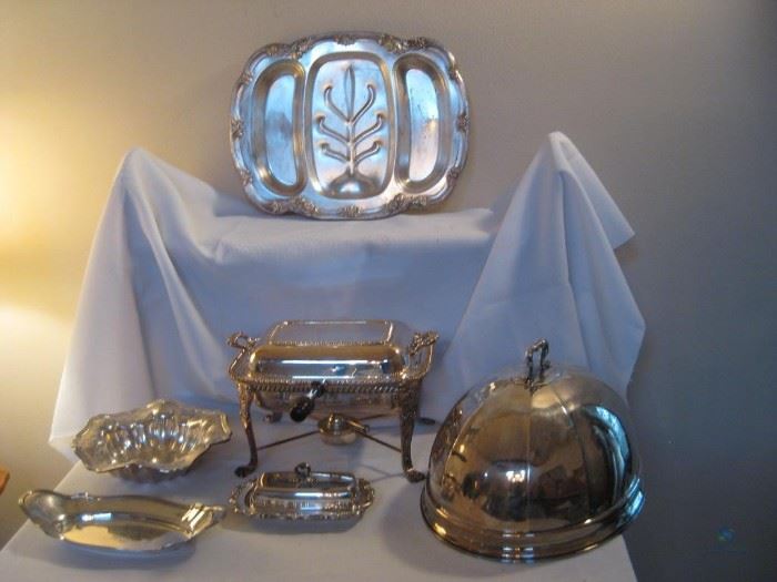 Sterling Silver and Silver plate dishes
