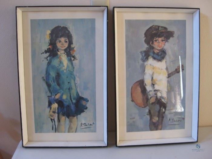 H. Dupont Bow and Girl Paintings