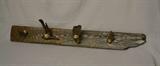Driftwood and shell coat rack