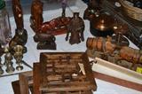 Wood figures and wall art