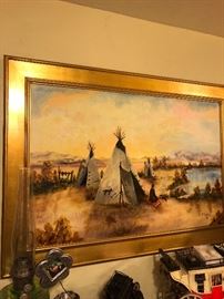 Large Dunford Signed Oil Painting