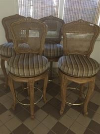 (6) Swivel Bar Stools  (only 4 pictured