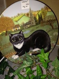 "The English Countryside Cat" plate series