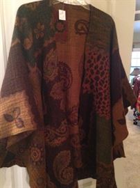 One of several ponchos