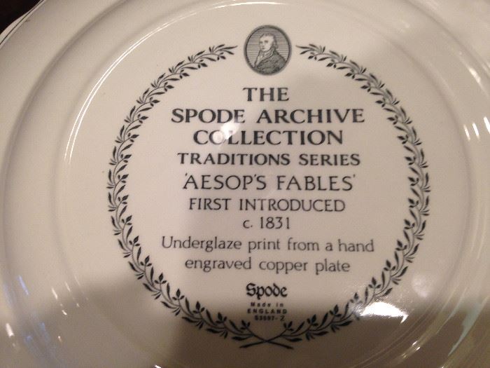 The Spode Archive Collection "Aesop's Fables" 