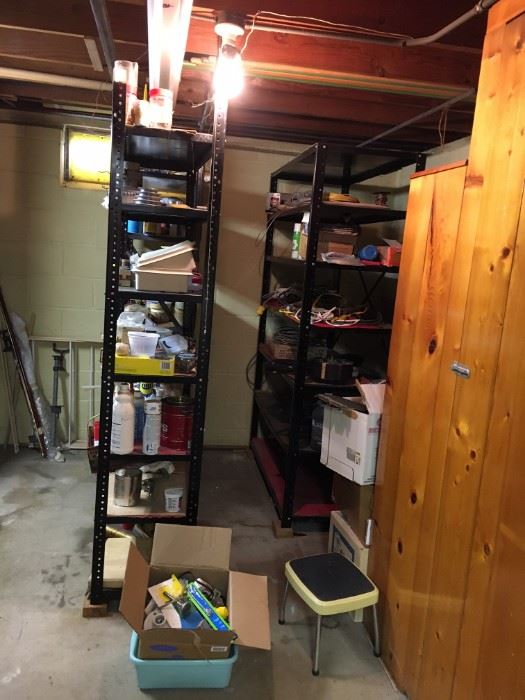 Misc. nuts, bolts, casters, small tires, 