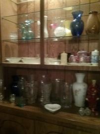 Variety of vases