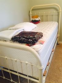 Twin Antique Iron Bed
