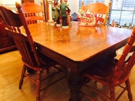 Antique Oak Farm Table