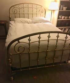 Brass Bed - mattress and bedding not included