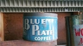 Blue Plate Coffee Can
