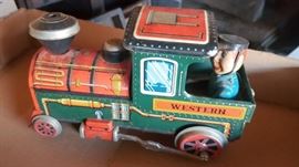 Battery Operated Tin Litho Train