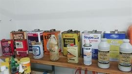 Assorted Oils and Cleaners