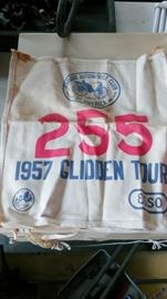 Several 1957 Glidden Tour Antique Auto Club Aprons